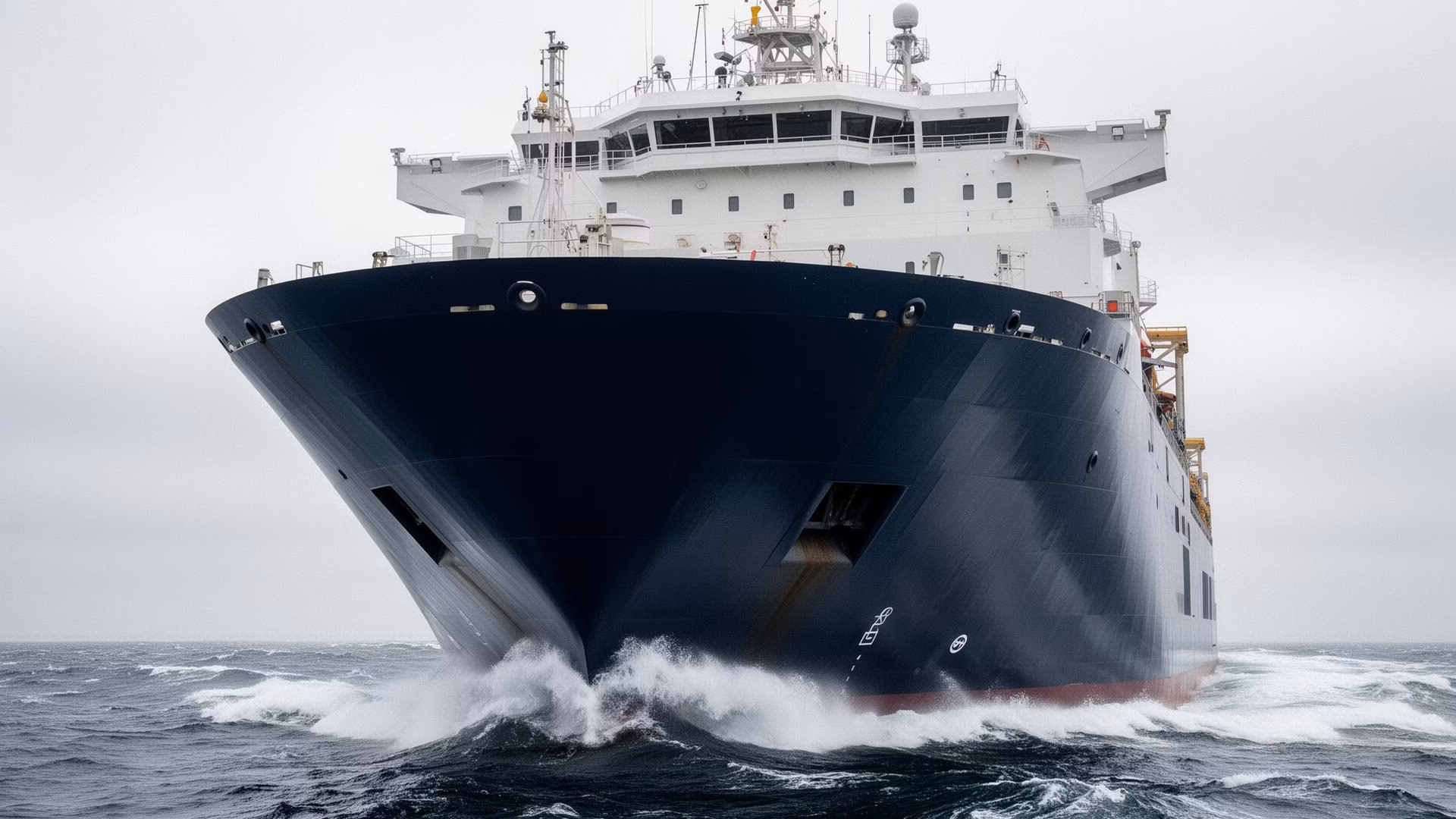 SurviMed offshore supply vessel underway at sea — lifesaving equipment supplied to maritime operators worldwide